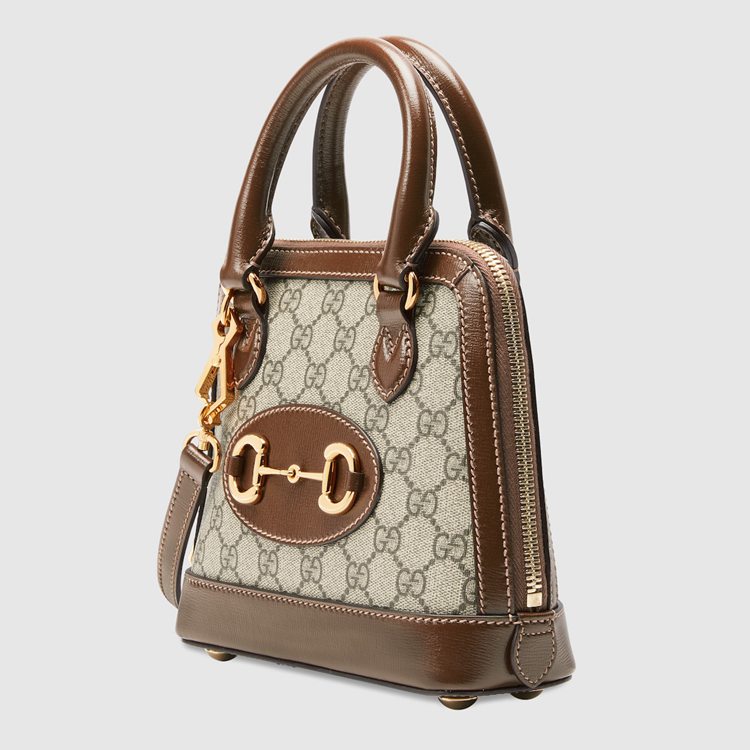 640716.92TCG.8563.002.065.0000.Light Gucci Horsebit 1955 mini top handle bag